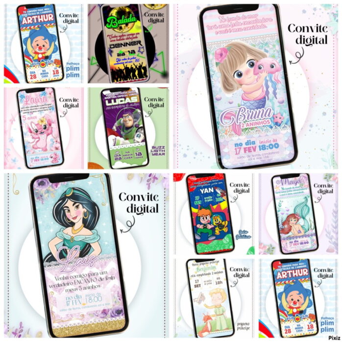 Convites Digitais Infantil
