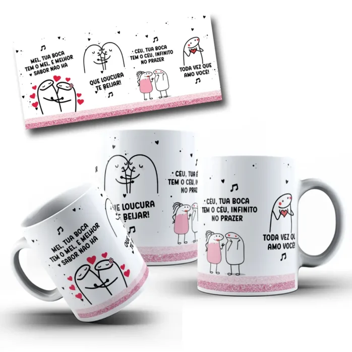 Desenho JPG para Caneca com Frase sobre Mel
