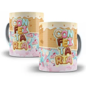 Design Caneca Temático Para Confeitaria e Doces