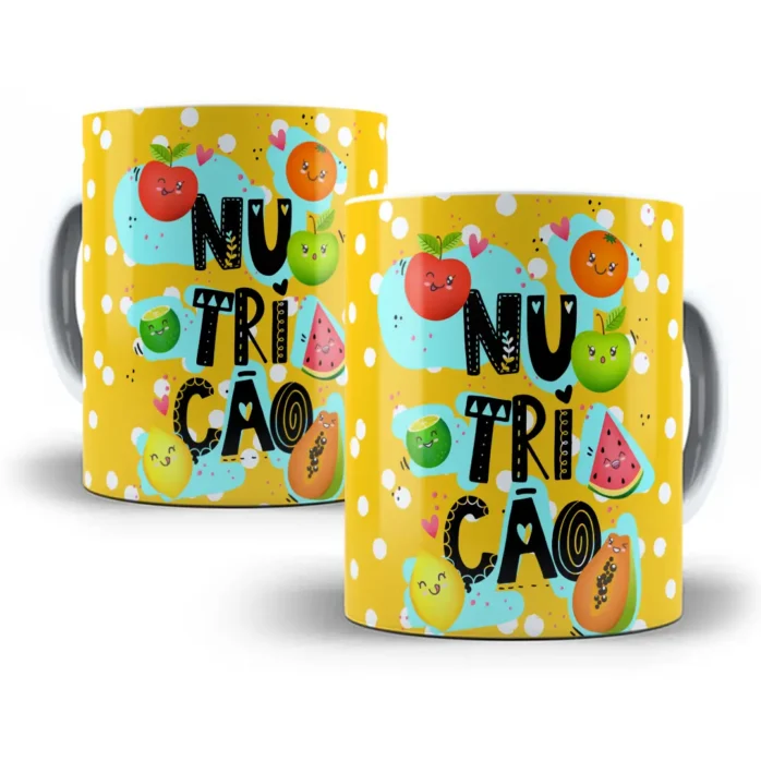 Design Caneca Tropical Profissional de Nutrição