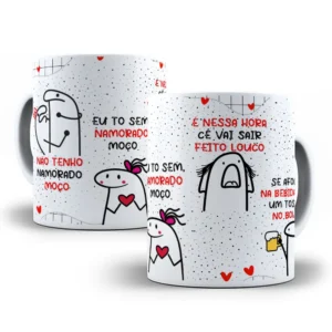 Design Editável de Caneca - Frase Divertida e Música