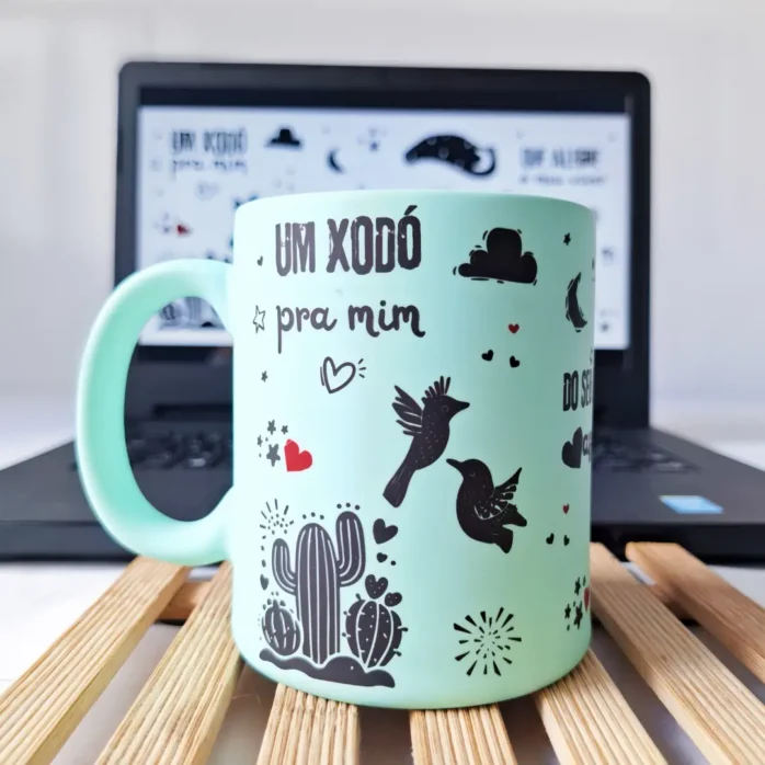 Design Exclusivo de Caneca, Tema Carinhoso em PNG