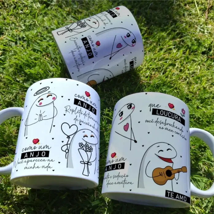 Design Pronto para Sublimação de Caneca - Arte Anjelical