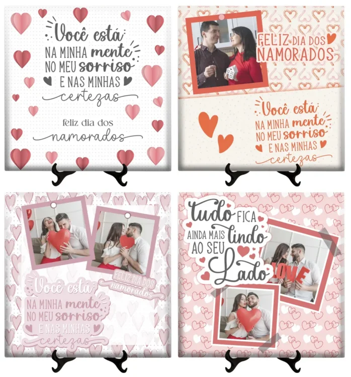 Designs de Azulejo e Caneca para Enamorados - Corel Draw