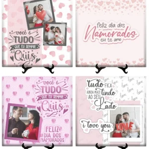 Designs de Azulejo e Caneca para Enamorados - Corel Draw