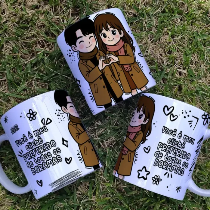 Designs de Dorama para Canecas - Dia dos Namorados