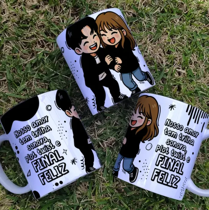Designs de Dorama para Canecas - Dia dos Namorados