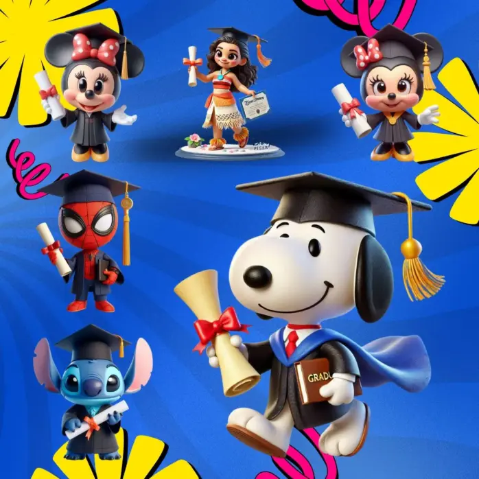 Designs De Formatura Em Png Kit De Personagens Criativos 3