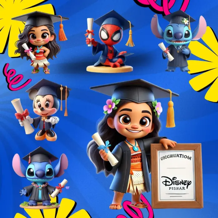 Designs De Formatura Em Png Kit De Personagens Criativos 4