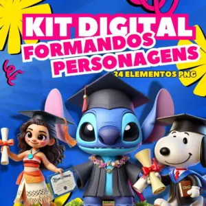 Designs De Formatura Em Png Kit De Personagens Criativos 5