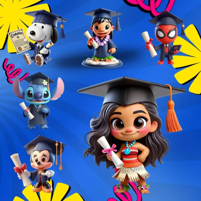 Designs De Formatura Em Png Kit De Personagens Criativos