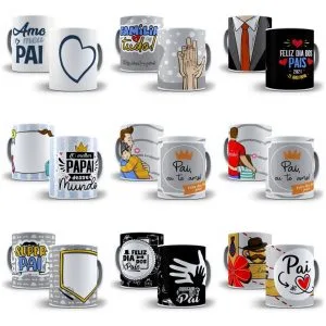 Designs Em Corel Dia Pais Sublimação Caneca Camisa Almofada