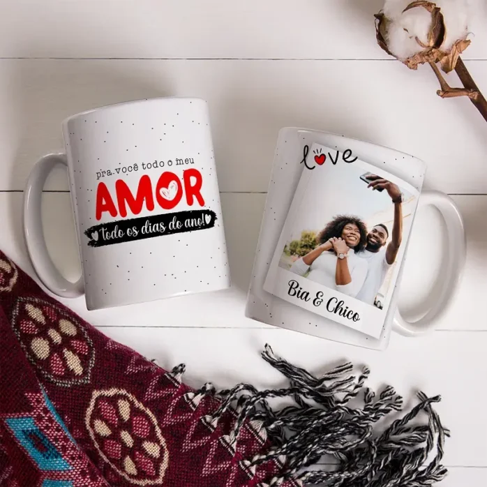 Designs Exclusivos para Canecas - Dia dos Namorados