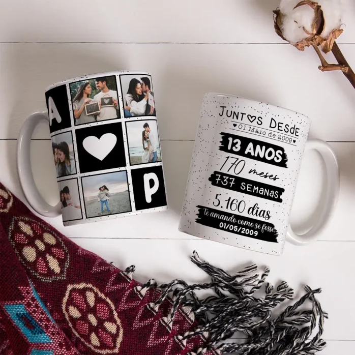 Designs Exclusivos para Canecas - Dia dos Namorados
