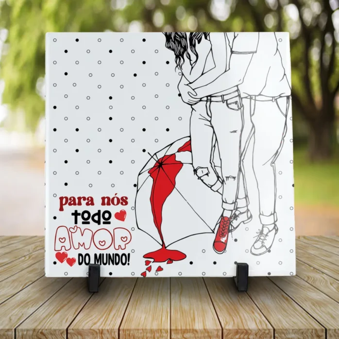 Designs Românticos para Sublimação de Azulejos