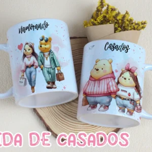 Designs Românticos para Sublimação em Canecas