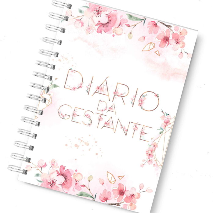 Diário da Gestante Floral