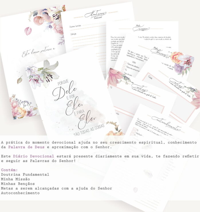 Diário Devocional Floral