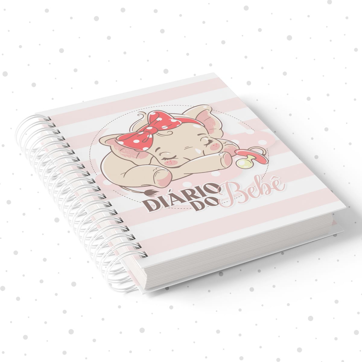Diário do Bebê Rosa Chá para Imprimir e Personalizar 1 Diário do Bebê Rosa Chá para Imprimir e Personalizar