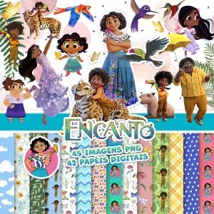 Disney Encanto Kit Artes Digitais Png Scrapbook Impressão