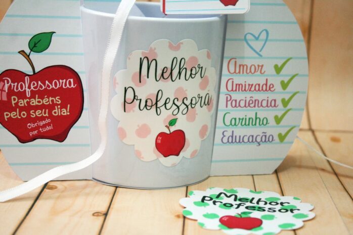 Embalagem e Arte Caneca Dia dos Professores - Studio e pdf