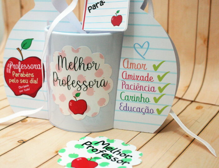 Embalagem e Arte Caneca Dia dos Professores - Studio e pdf