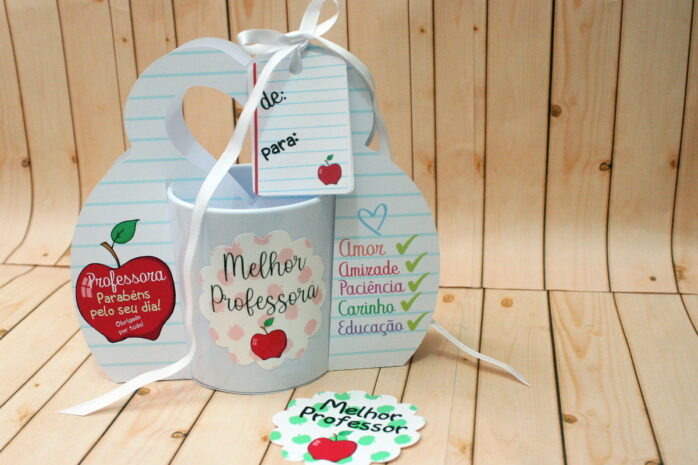 Embalagem e Arte Caneca Dia dos Professores - Studio e pdf