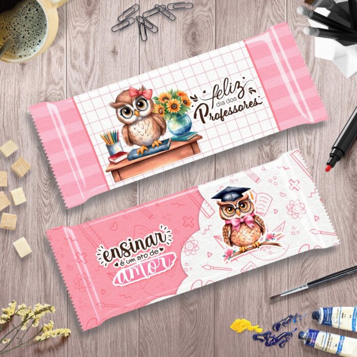 Embalagens Chocolates - Professores