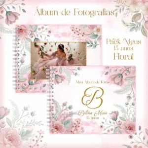 Encadernação 15 Anos Debutante Floral