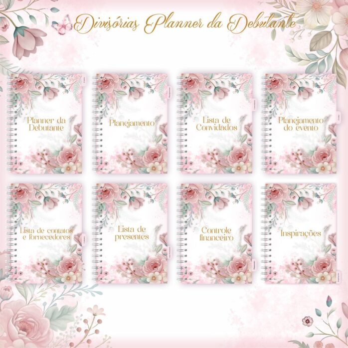 Encadernação 15 Anos Debutante Floral