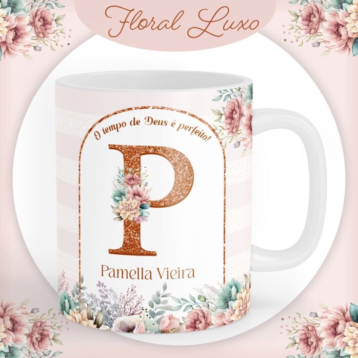 Encadernação 2024 Floral Luxo