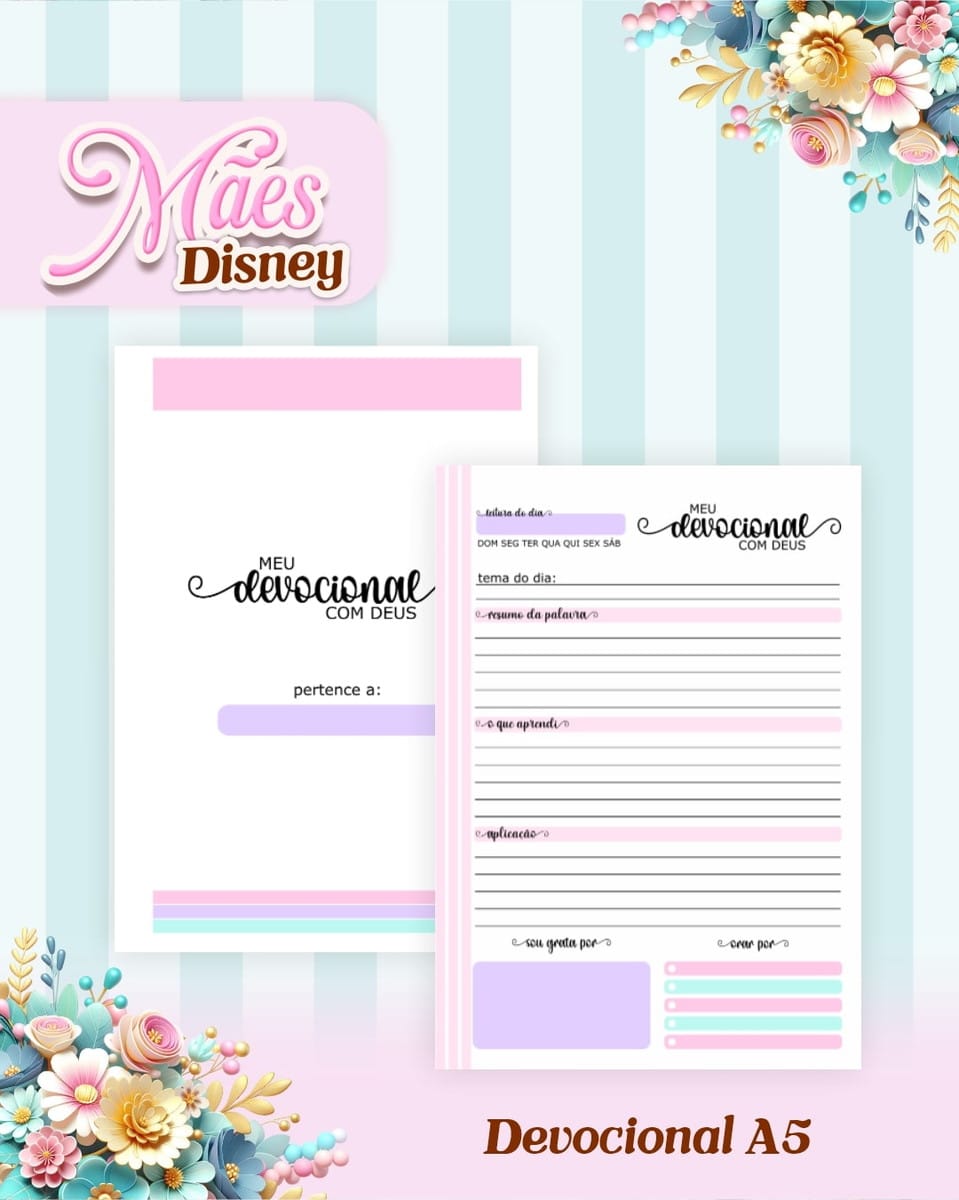 Kit Digital de Encadernação Dia das Mães Disney para Scrap 5 Kit Digital de Encadernação Dia das Mães Disney para Scrap - Imagem 5