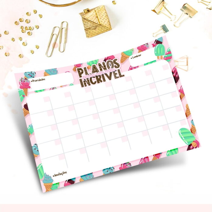 Encadernação Digital Desk Planner 2