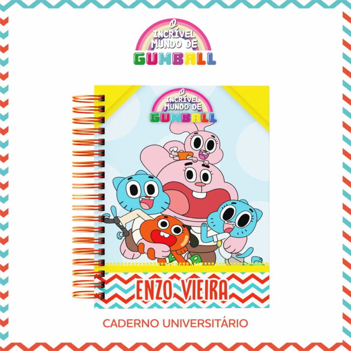 Encadernação Escolar Gumball