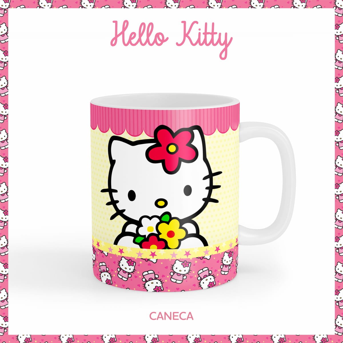 Encadernação Escolar Hello Kitty em Arquivo Digital 4 Encadernação Escolar Hello Kitty em Arquivo Digital - Imagem 4