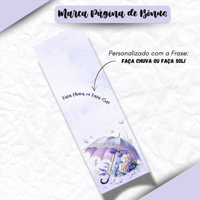 Encadernação Floral Lilás