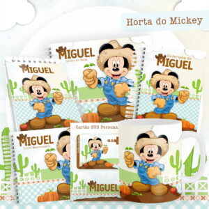 Encadernação Infantil Horta do Mickey Arquivo Digital 8 encadernacao infantil horta do mickey arquivo digital