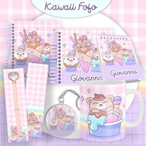 Encadernação Kawaii Fofo