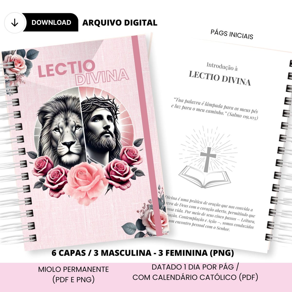 Diário Lectio Divina 2025 Digital para Encadernação 5 Diário Lectio Divina 2025 Digital para Encadernação - Imagem 5