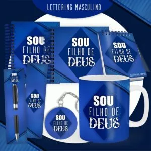 Encadernação Lettering Masculino