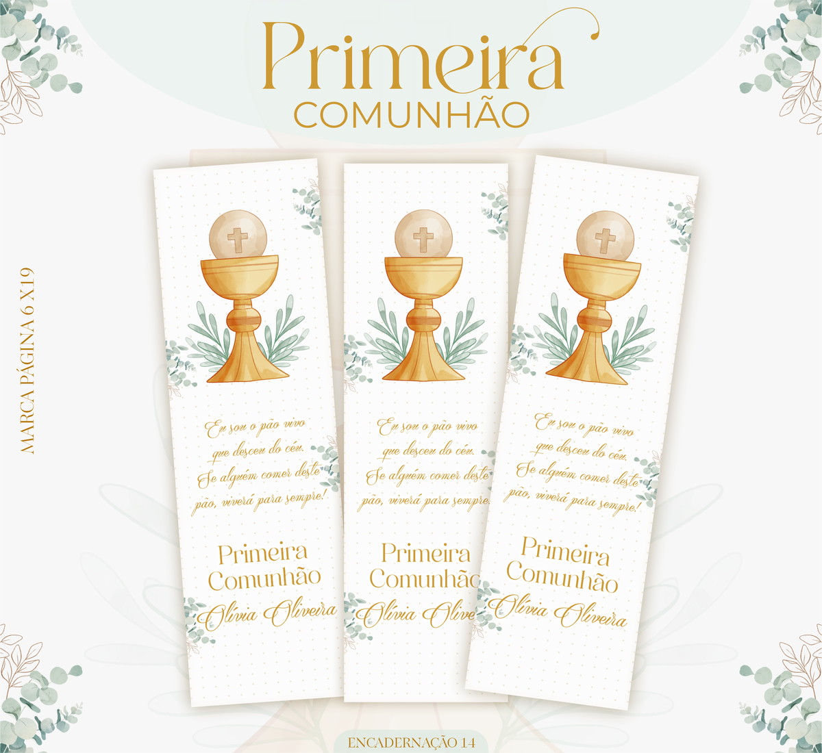 Kit Digital Primeira Comunhão Menino para Encadernação 4 Kit Digital Primeira Comunhão Menino para Encadernação - Imagem 4
