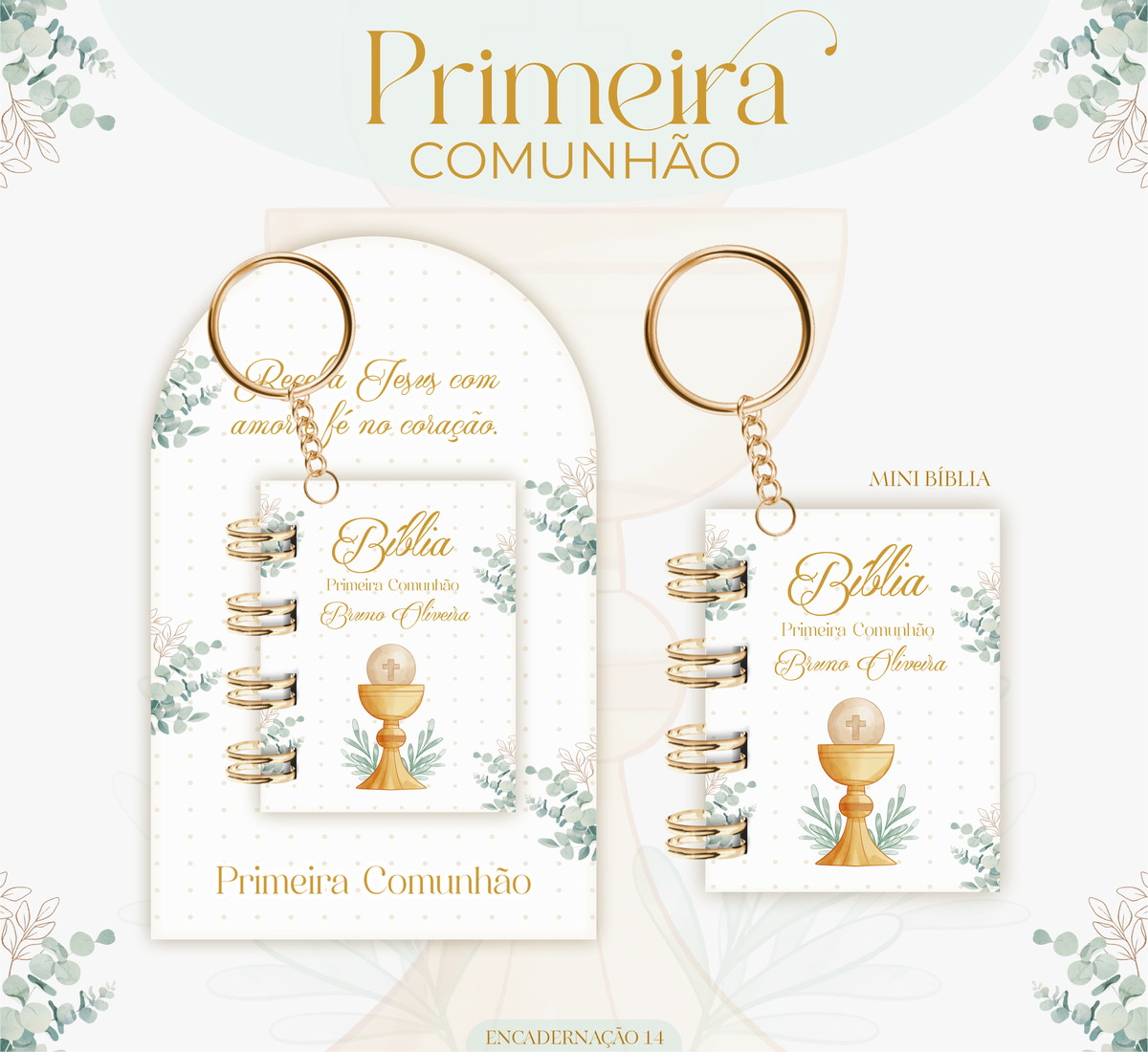 Kit Digital Primeira Comunhão Menino para Encadernação 5 Kit Digital Primeira Comunhão Menino para Encadernação - Imagem 5