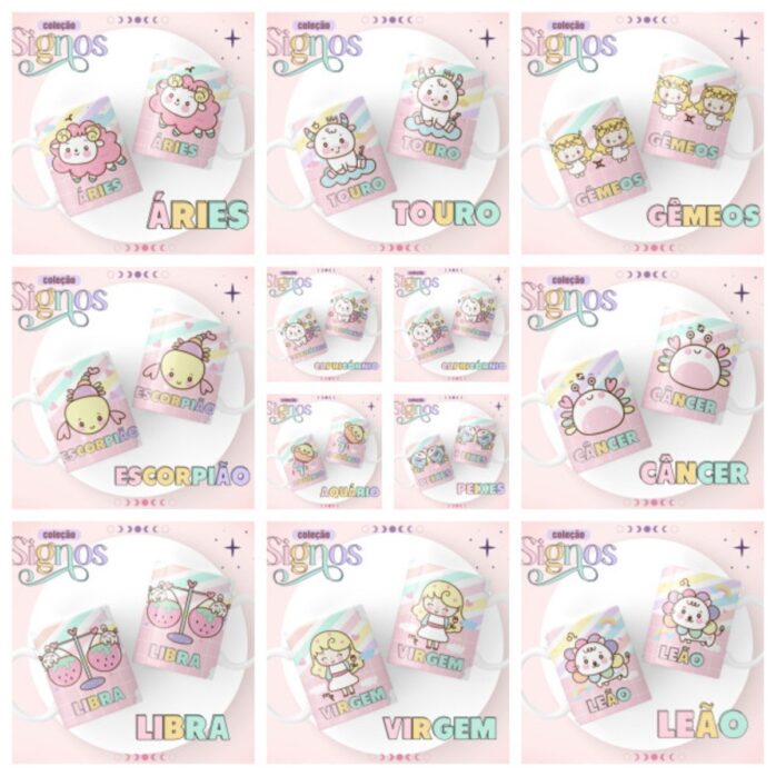Encadernação Signos Candy e Lilás