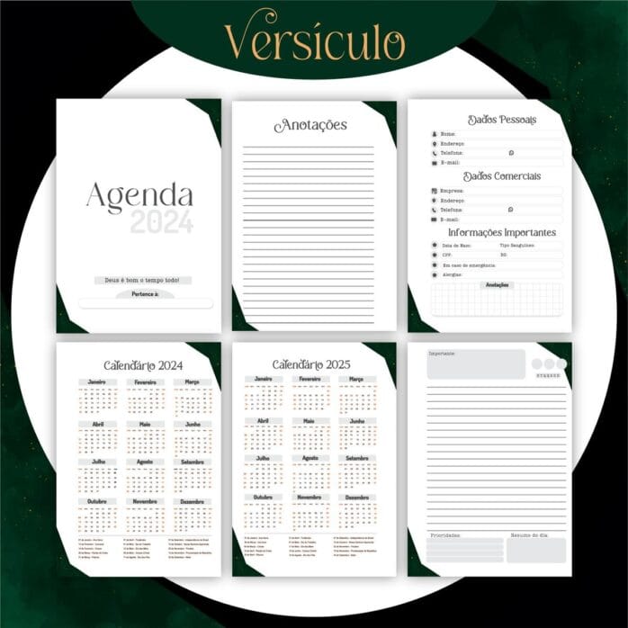Encadernacao Versiculos Masculino