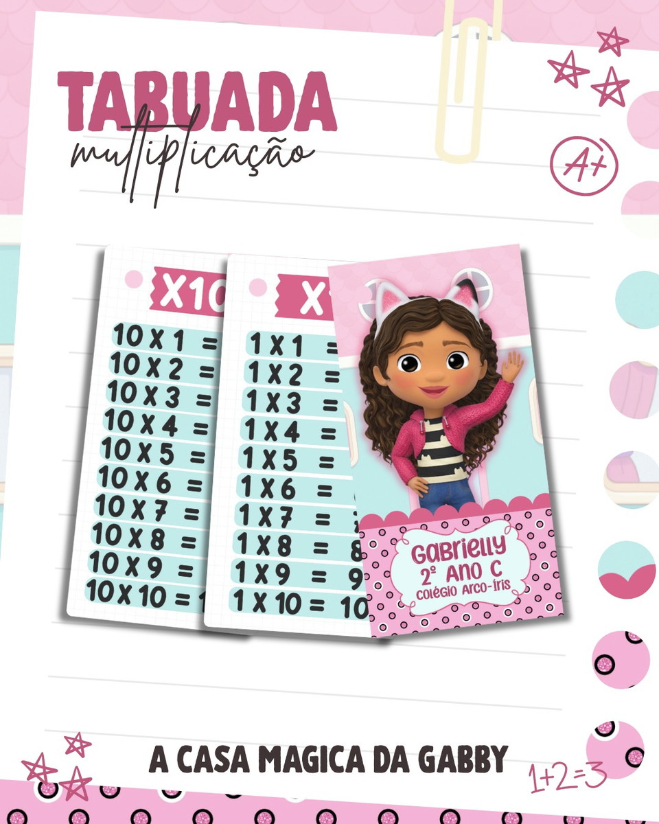 Kit Escolar Casa Mágica Gabby Arquivo Digital PDF PNG 2 Kit Escolar Casa Mágica Gabby Arquivo Digital PDF PNG - Imagem 2