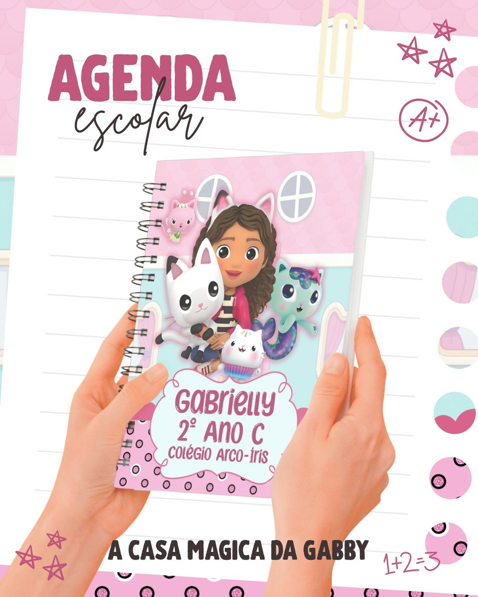 Kit Escolar Casa Mágica Gabby Arquivo Digital PDF PNG 3 Kit Escolar Casa Mágica Gabby Arquivo Digital PDF PNG - Imagem 3