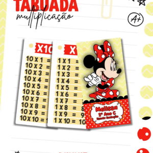 Kit Escolar Minnie Digital para Personalizar 12 escolar minnie arquivo digital