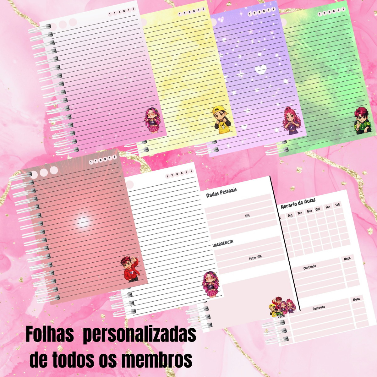 Kit Escolar Grupo Rosas Arquivo Digital para Imprimir 2 Kit Escolar Grupo Rosas Arquivo Digital para Imprimir - Imagem 2