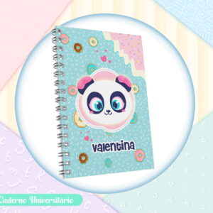 escolar panda donuts arquivos encadernacao