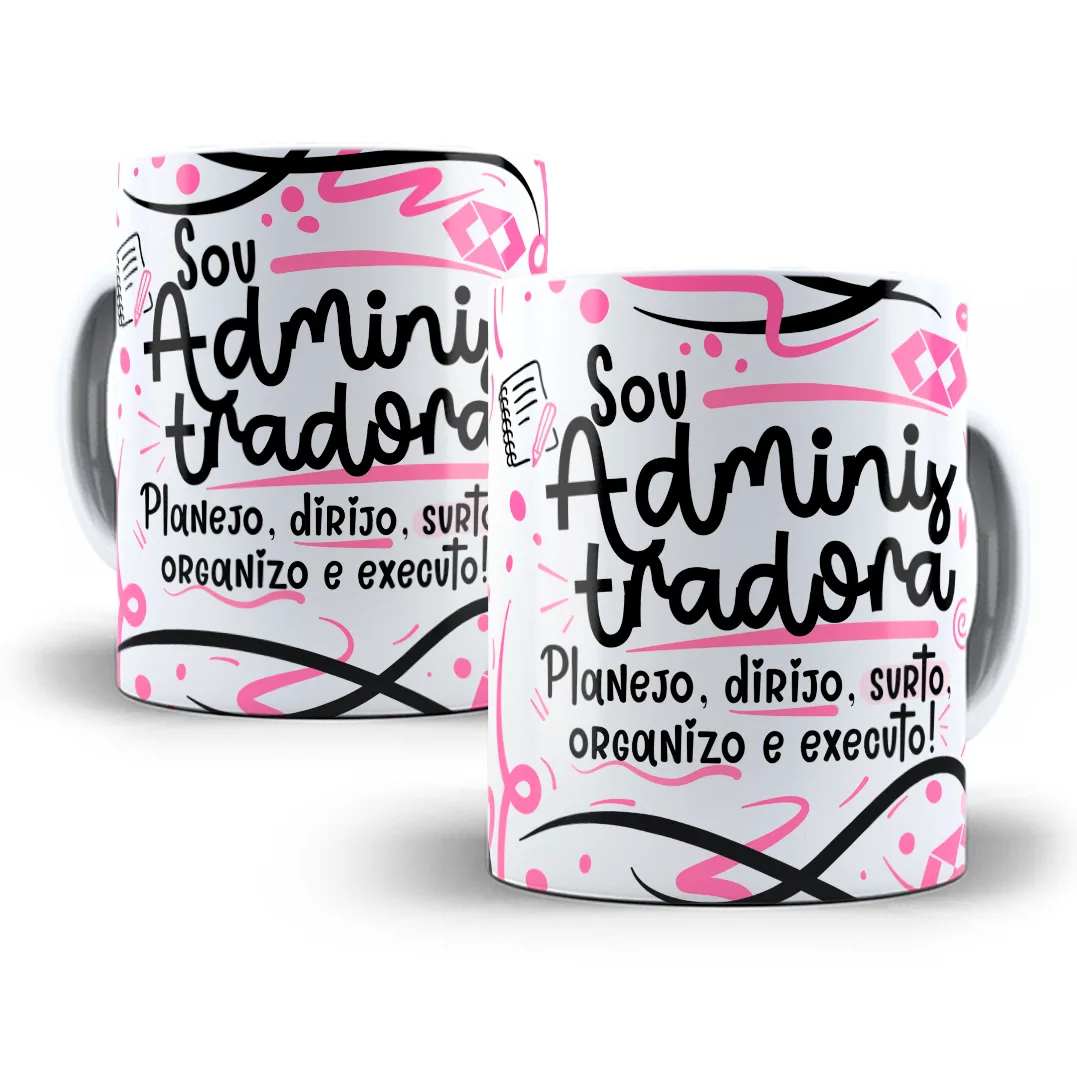 Estampa Caneca Administrador(a) Flork Profissões Sublimação 4 Estampa Caneca Administrador(a) Flork Profissões Sublimação